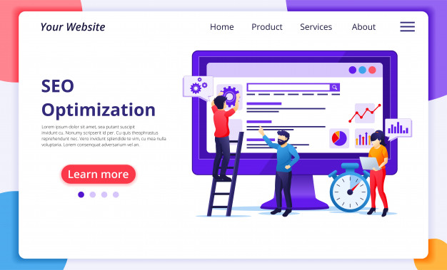 seo-analysis-concept-with-people-work-screen-search-engine-optimization-marketing-strategies-website-landing-page-template_138260-406